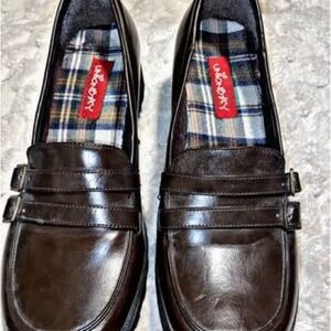 UNIONBAY Dark Brown Leather Loafers